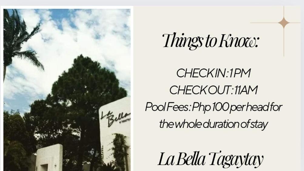 Ferienwohnung Retreat Haven In La Bella Tagaytay Tagaytay City Zimmer foto